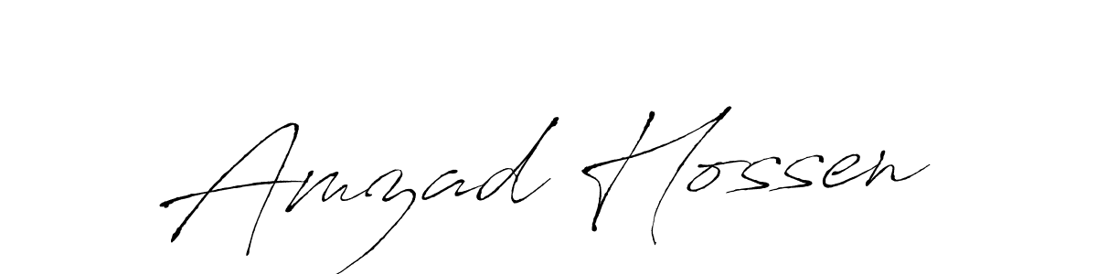 How to make Amzad Hossen signature? Antro_Vectra is a professional autograph style. Create handwritten signature for Amzad Hossen name. Amzad Hossen signature style 6 images and pictures png