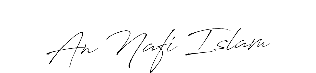 How to make An Nafi Islam name signature. Use Antro_Vectra style for creating short signs online. This is the latest handwritten sign. An Nafi Islam signature style 6 images and pictures png