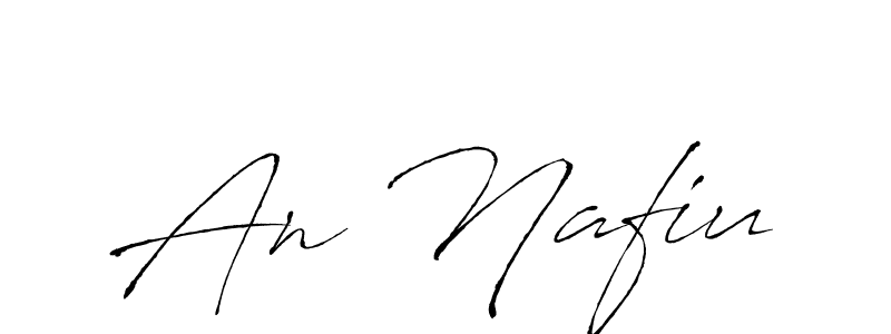 You should practise on your own different ways (Antro_Vectra) to write your name (An Nafiu) in signature. don't let someone else do it for you. An Nafiu signature style 6 images and pictures png