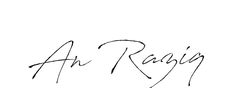 How to make An Raziq signature? Antro_Vectra is a professional autograph style. Create handwritten signature for An Raziq name. An Raziq signature style 6 images and pictures png