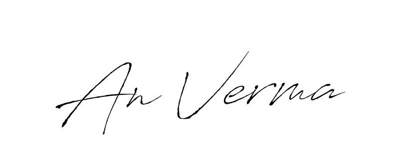How to make An Verma name signature. Use Antro_Vectra style for creating short signs online. This is the latest handwritten sign. An Verma signature style 6 images and pictures png