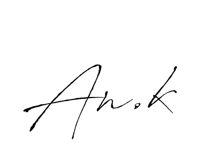 Make a beautiful signature design for name An.k. With this signature (Antro_Vectra) style, you can create a handwritten signature for free. An.k signature style 6 images and pictures png