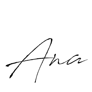 Design your own signature with our free online signature maker. With this signature software, you can create a handwritten (Antro_Vectra) signature for name Ana. Ana signature style 6 images and pictures png