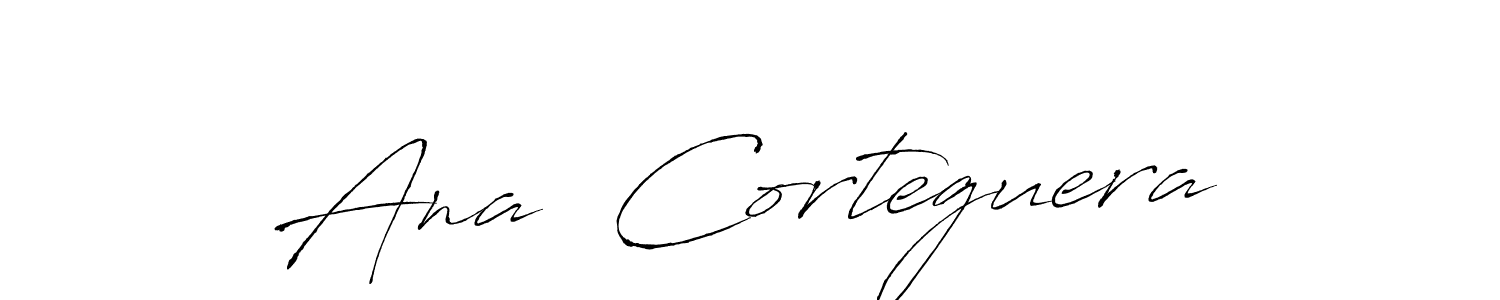 Make a beautiful signature design for name Ana  Corteguera. With this signature (Antro_Vectra) style, you can create a handwritten signature for free. Ana  Corteguera signature style 6 images and pictures png