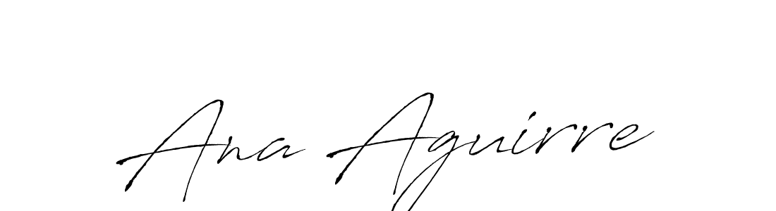 How to make Ana Aguirre name signature. Use Antro_Vectra style for creating short signs online. This is the latest handwritten sign. Ana Aguirre signature style 6 images and pictures png