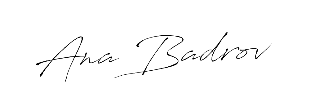 Create a beautiful signature design for name Ana Badrov. With this signature (Antro_Vectra) fonts, you can make a handwritten signature for free. Ana Badrov signature style 6 images and pictures png