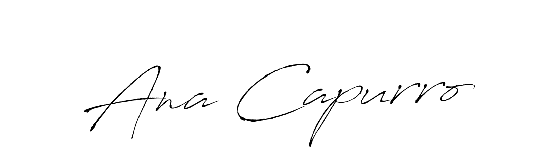 Best and Professional Signature Style for Ana Capurro. Antro_Vectra Best Signature Style Collection. Ana Capurro signature style 6 images and pictures png