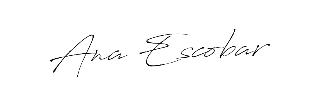 Design your own signature with our free online signature maker. With this signature software, you can create a handwritten (Antro_Vectra) signature for name Ana Escobar. Ana Escobar signature style 6 images and pictures png