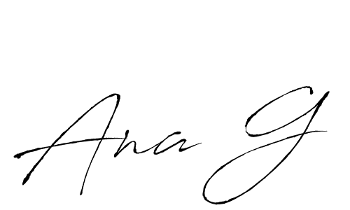 Make a beautiful signature design for name Ana G. With this signature (Antro_Vectra) style, you can create a handwritten signature for free. Ana G signature style 6 images and pictures png