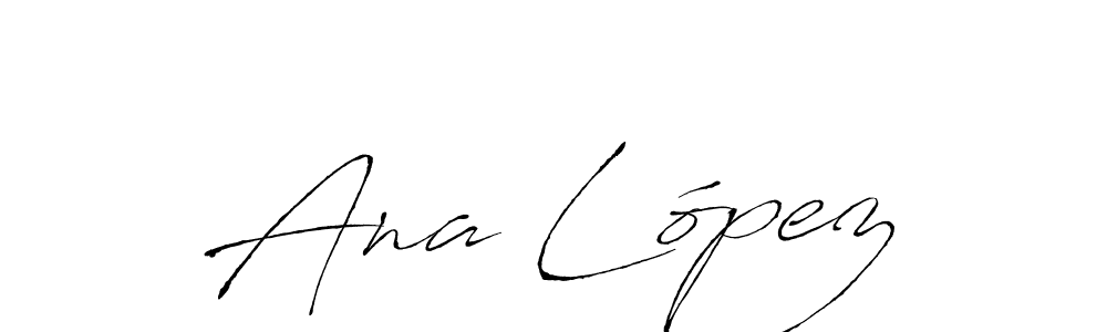 Use a signature maker to create a handwritten signature online. With this signature software, you can design (Antro_Vectra) your own signature for name Ana López. Ana López signature style 6 images and pictures png