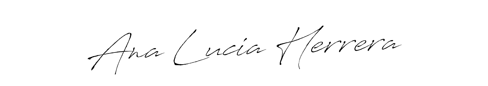 Design your own signature with our free online signature maker. With this signature software, you can create a handwritten (Antro_Vectra) signature for name Ana Lucia Herrera. Ana Lucia Herrera signature style 6 images and pictures png