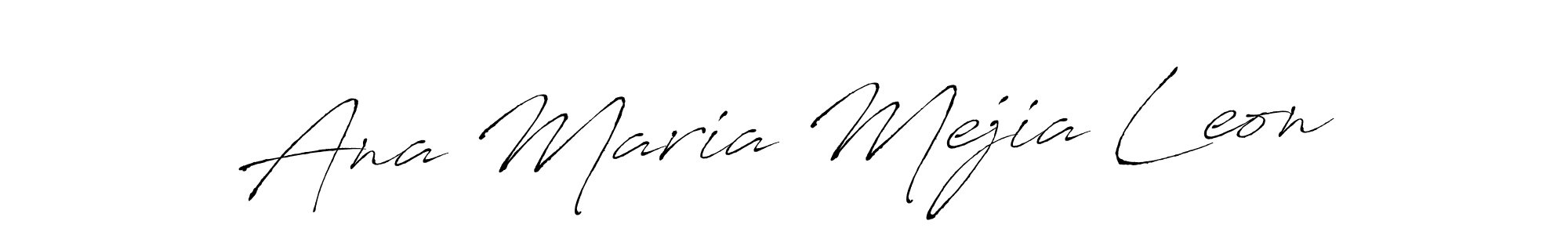 Design your own signature with our free online signature maker. With this signature software, you can create a handwritten (Antro_Vectra) signature for name Ana Maria Mejia Leon. Ana Maria Mejia Leon signature style 6 images and pictures png