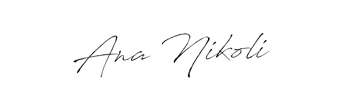 Design your own signature with our free online signature maker. With this signature software, you can create a handwritten (Antro_Vectra) signature for name Ana Nikolić. Ana Nikolić signature style 6 images and pictures png