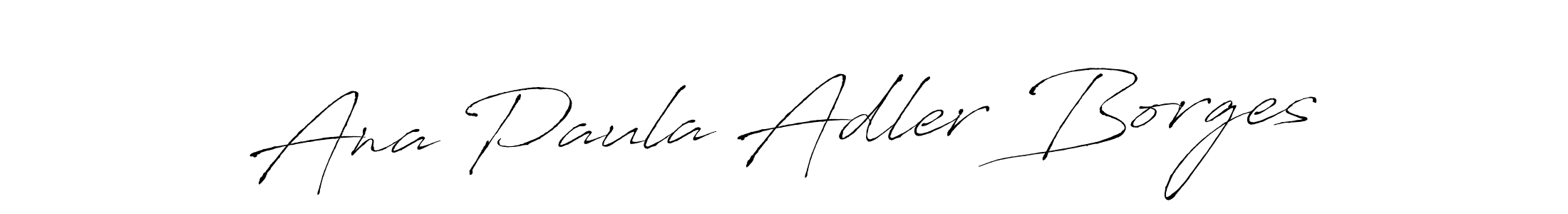 Create a beautiful signature design for name Ana Paula Adler Borges. With this signature (Antro_Vectra) fonts, you can make a handwritten signature for free. Ana Paula Adler Borges signature style 6 images and pictures png