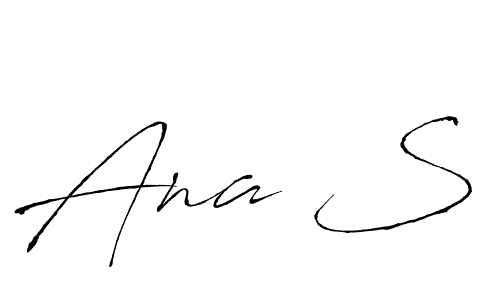 Design your own signature with our free online signature maker. With this signature software, you can create a handwritten (Antro_Vectra) signature for name Ana S. Ana S signature style 6 images and pictures png