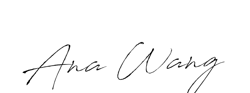 if you are searching for the best signature style for your name Ana Wang. so please give up your signature search. here we have designed multiple signature styles  using Antro_Vectra. Ana Wang signature style 6 images and pictures png