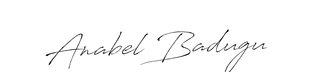 How to make Anabel Badugu signature? Antro_Vectra is a professional autograph style. Create handwritten signature for Anabel Badugu name. Anabel Badugu signature style 6 images and pictures png