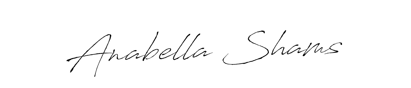 You should practise on your own different ways (Antro_Vectra) to write your name (Anabella Shams) in signature. don't let someone else do it for you. Anabella Shams signature style 6 images and pictures png