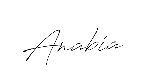 Design your own signature with our free online signature maker. With this signature software, you can create a handwritten (Antro_Vectra) signature for name Anabia. Anabia signature style 6 images and pictures png