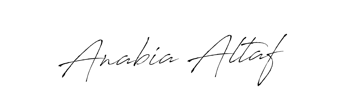 Anabia Altaf stylish signature style. Best Handwritten Sign (Antro_Vectra) for my name. Handwritten Signature Collection Ideas for my name Anabia Altaf. Anabia Altaf signature style 6 images and pictures png