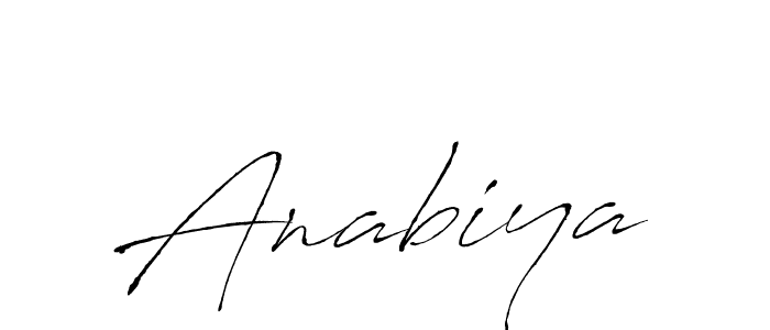 Also we have Anabiya name is the best signature style. Create professional handwritten signature collection using Antro_Vectra autograph style. Anabiya signature style 6 images and pictures png