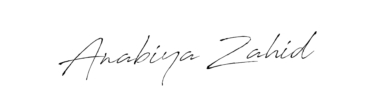This is the best signature style for the Anabiya Zahid name. Also you like these signature font (Antro_Vectra). Mix name signature. Anabiya Zahid signature style 6 images and pictures png