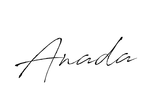 Design your own signature with our free online signature maker. With this signature software, you can create a handwritten (Antro_Vectra) signature for name Anada. Anada signature style 6 images and pictures png