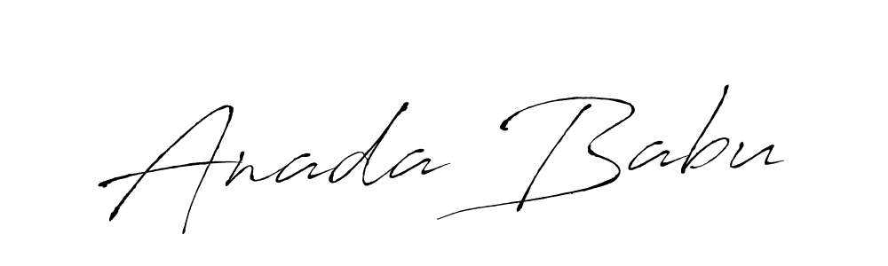 Anada Babu stylish signature style. Best Handwritten Sign (Antro_Vectra) for my name. Handwritten Signature Collection Ideas for my name Anada Babu. Anada Babu signature style 6 images and pictures png