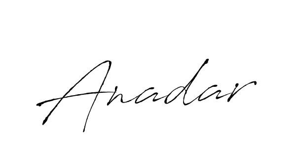 Design your own signature with our free online signature maker. With this signature software, you can create a handwritten (Antro_Vectra) signature for name Anadar. Anadar signature style 6 images and pictures png