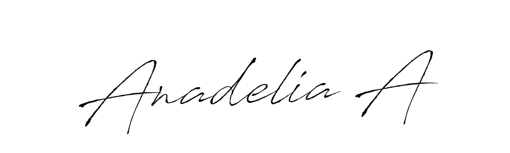 Also we have Anadelia A name is the best signature style. Create professional handwritten signature collection using Antro_Vectra autograph style. Anadelia A signature style 6 images and pictures png