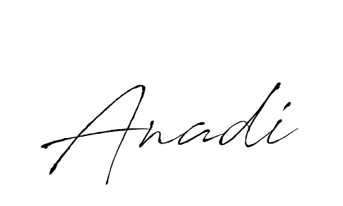 Use a signature maker to create a handwritten signature online. With this signature software, you can design (Antro_Vectra) your own signature for name Anadi. Anadi signature style 6 images and pictures png