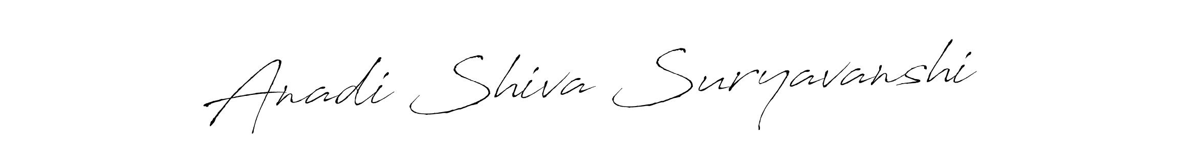 Design your own signature with our free online signature maker. With this signature software, you can create a handwritten (Antro_Vectra) signature for name Anadi Shiva Suryavanshi. Anadi Shiva Suryavanshi signature style 6 images and pictures png