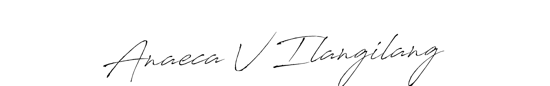 Also You can easily find your signature by using the search form. We will create Anaeca V Ilangilang name handwritten signature images for you free of cost using Antro_Vectra sign style. Anaeca V Ilangilang signature style 6 images and pictures png