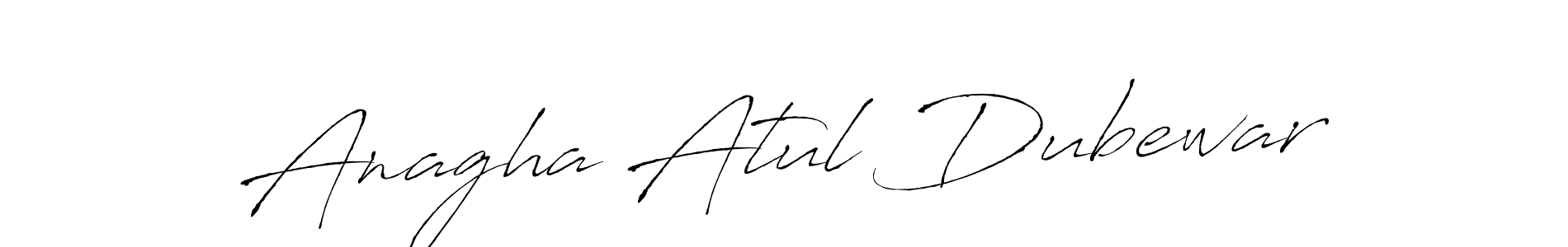 Use a signature maker to create a handwritten signature online. With this signature software, you can design (Antro_Vectra) your own signature for name Anagha Atul Dubewar. Anagha Atul Dubewar signature style 6 images and pictures png