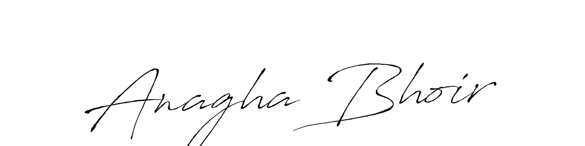 How to make Anagha Bhoir signature? Antro_Vectra is a professional autograph style. Create handwritten signature for Anagha Bhoir name. Anagha Bhoir signature style 6 images and pictures png