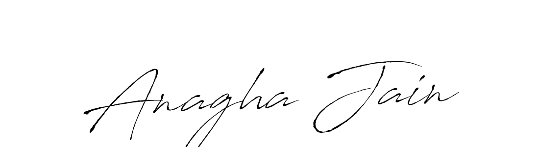 Create a beautiful signature design for name Anagha Jain. With this signature (Antro_Vectra) fonts, you can make a handwritten signature for free. Anagha Jain signature style 6 images and pictures png