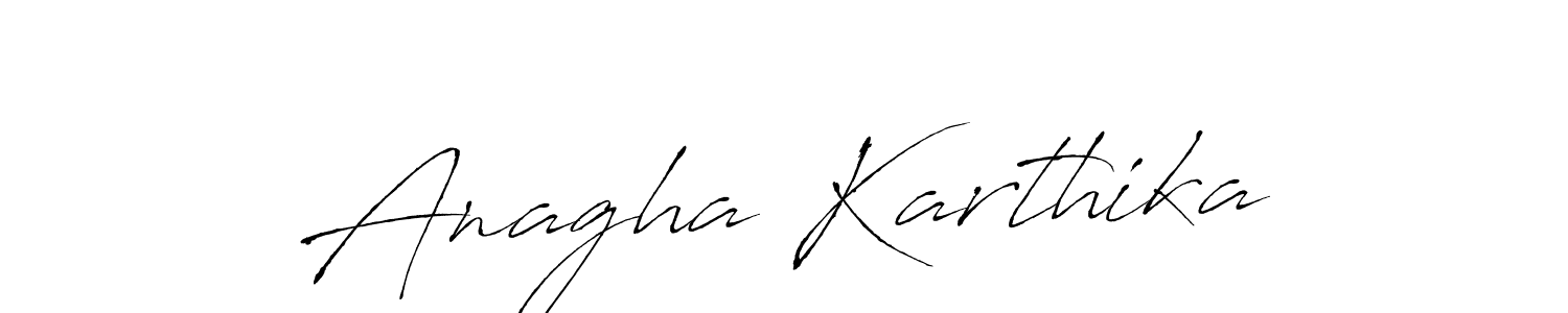 Create a beautiful signature design for name Anagha Karthika. With this signature (Antro_Vectra) fonts, you can make a handwritten signature for free. Anagha Karthika signature style 6 images and pictures png