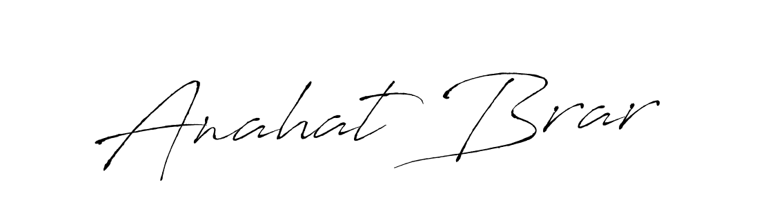 Also we have Anahat Brar name is the best signature style. Create professional handwritten signature collection using Antro_Vectra autograph style. Anahat Brar signature style 6 images and pictures png