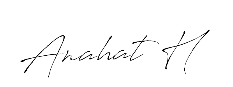 You can use this online signature creator to create a handwritten signature for the name Anahat H. This is the best online autograph maker. Anahat H signature style 6 images and pictures png