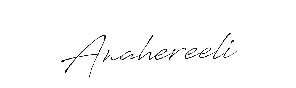 Antro_Vectra is a professional signature style that is perfect for those who want to add a touch of class to their signature. It is also a great choice for those who want to make their signature more unique. Get Anahereeli name to fancy signature for free. Anahereeli signature style 6 images and pictures png