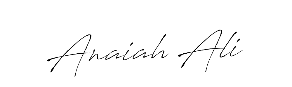 Also we have Anaiah Ali name is the best signature style. Create professional handwritten signature collection using Antro_Vectra autograph style. Anaiah Ali signature style 6 images and pictures png