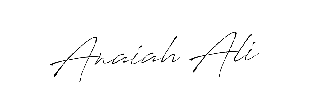 Create a beautiful signature design for name Anaiah Ali. With this signature (Antro_Vectra) fonts, you can make a handwritten signature for free. Anaiah Ali signature style 6 images and pictures png