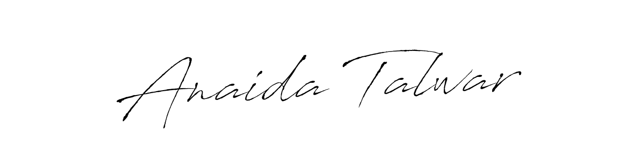 Anaida Talwar stylish signature style. Best Handwritten Sign (Antro_Vectra) for my name. Handwritten Signature Collection Ideas for my name Anaida Talwar. Anaida Talwar signature style 6 images and pictures png