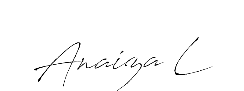 Make a beautiful signature design for name Anaiza L. With this signature (Antro_Vectra) style, you can create a handwritten signature for free. Anaiza L signature style 6 images and pictures png
