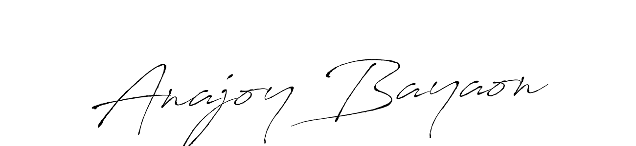 How to make Anajoy Bayaon name signature. Use Antro_Vectra style for creating short signs online. This is the latest handwritten sign. Anajoy Bayaon signature style 6 images and pictures png
