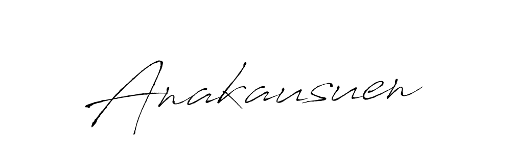 You should practise on your own different ways (Antro_Vectra) to write your name (Anakausuen) in signature. don't let someone else do it for you. Anakausuen signature style 6 images and pictures png