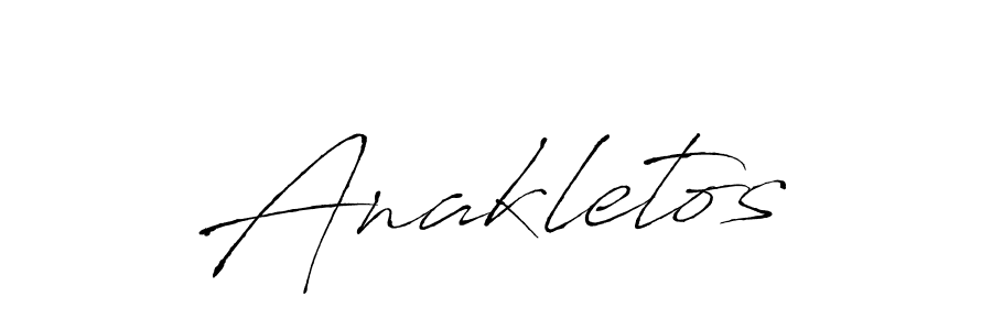 Create a beautiful signature design for name Anakletos. With this signature (Antro_Vectra) fonts, you can make a handwritten signature for free. Anakletos signature style 6 images and pictures png