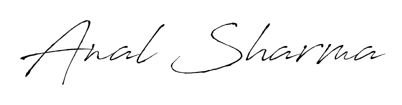 Design your own signature with our free online signature maker. With this signature software, you can create a handwritten (Antro_Vectra) signature for name Anal Sharma. Anal Sharma signature style 6 images and pictures png