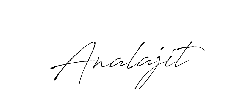 How to make Analajit signature? Antro_Vectra is a professional autograph style. Create handwritten signature for Analajit name. Analajit signature style 6 images and pictures png