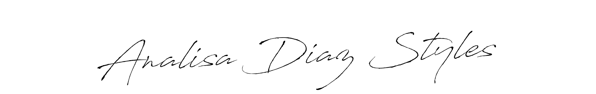 How to make Analisa Diaz Styles name signature. Use Antro_Vectra style for creating short signs online. This is the latest handwritten sign. Analisa Diaz Styles signature style 6 images and pictures png